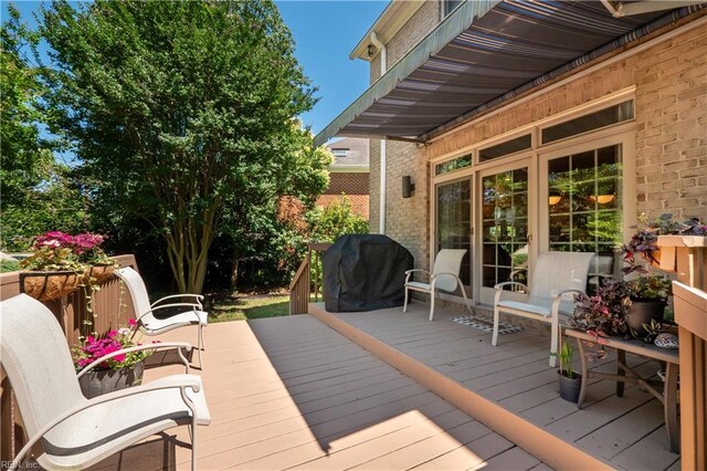 3516 Colmar Quarter Quarter, Norfolk, VA 23509 - wooden deck with a grill