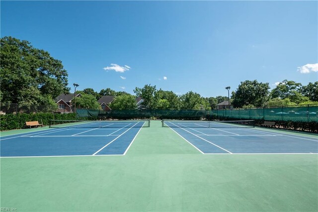 3516 Colmar Quarter Quarter, Norfolk, VA 23509 - view of tennis court featuring community basketball court