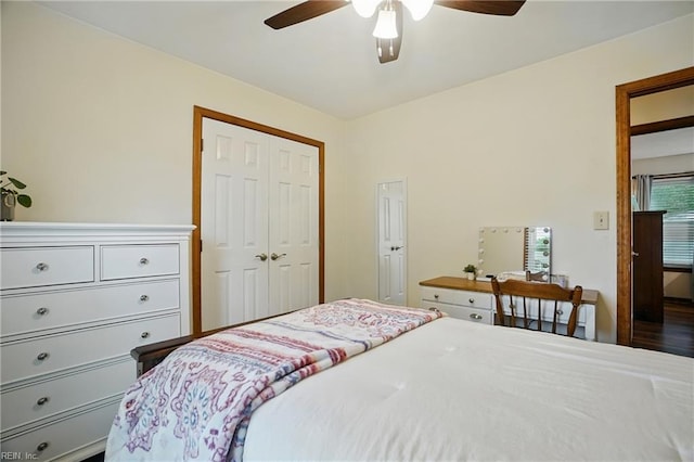 609 Robinold Ct, Chesapeake, VA 23322 - bedroom with a closet and ceiling fan