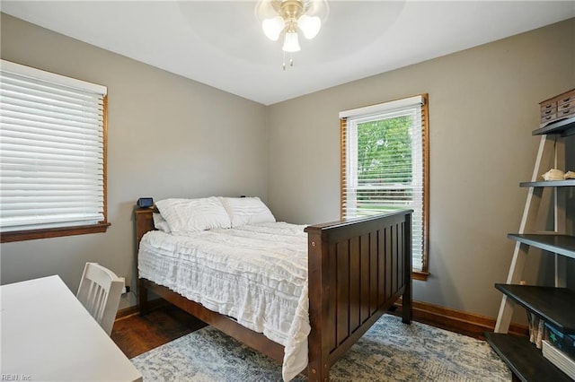 609 Robinold Ct, Chesapeake, VA 23322 - bedroom with wood finished floors and a ceiling fan