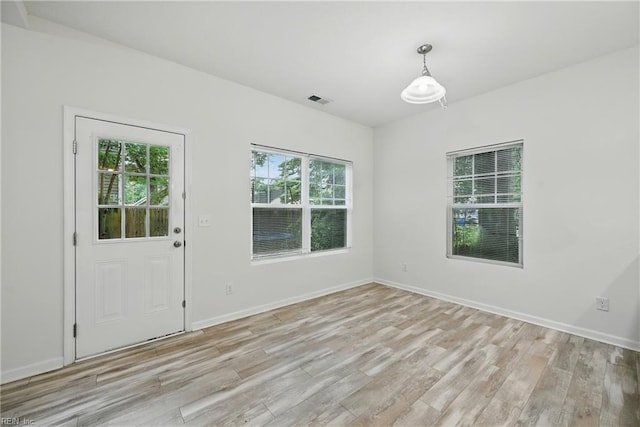 3005 Overbrook Ave, Norfolk, VA 23513 - unfurnished dining area featuring light wood-type flooring