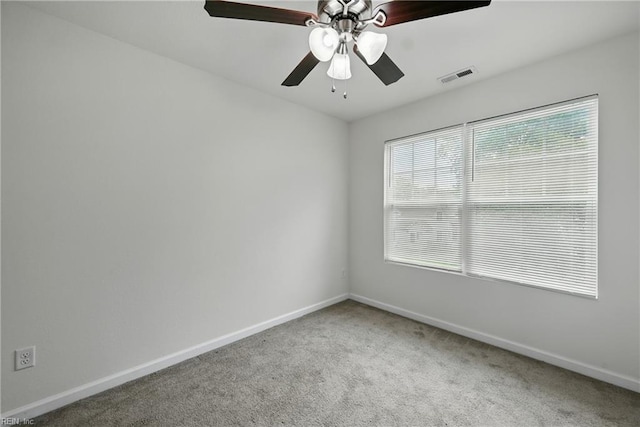 3005 Overbrook Ave, Norfolk, VA 23513 - carpeted spare room with baseboards and a ceiling fan
