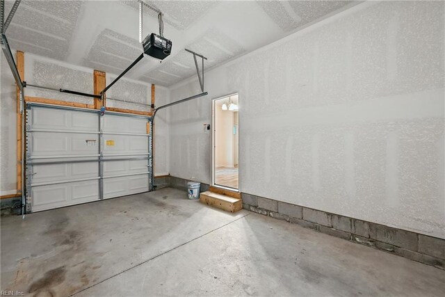 3005 Overbrook Ave, Norfolk, VA 23513 - garage featuring a garage door opener