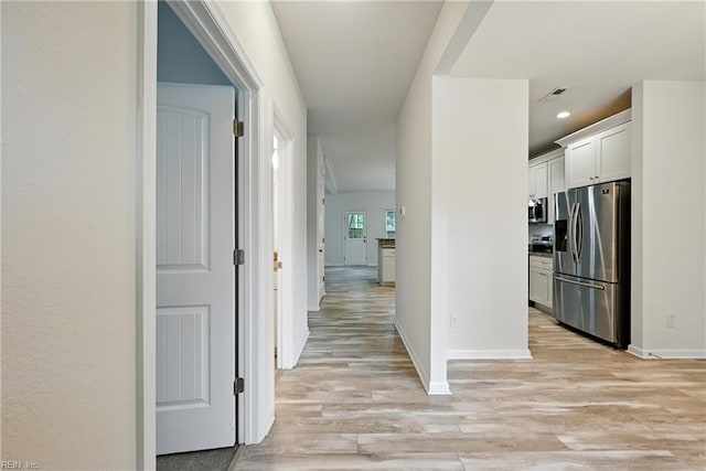 3005 Overbrook Ave, Norfolk, VA 23513 - hallway with light wood-type flooring and recessed lighting