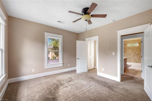 1718 Fontainebleau Cres, Norfolk, VA 23509 - unfurnished bedroom featuring light colored carpet and a ceiling fan