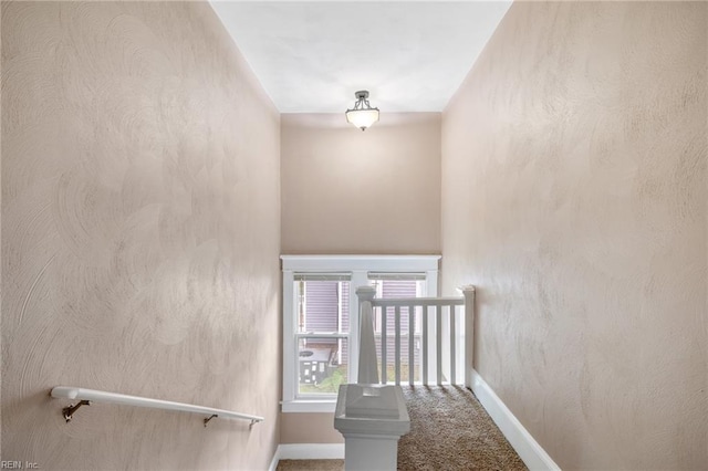 1718 Fontainebleau Cres, Norfolk, VA 23509 - stairway featuring carpet and baseboards