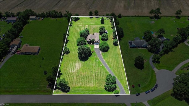 609 Trumpet Ct, Chesapeake, VA 23323 - view of rural area with property parcel outlined