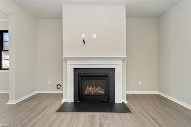 2245 Captiva Ln, Chesapeake, VA 23321 - detailed view of wood finished floors and a fireplace with flush hearth