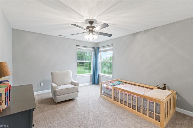 308 Queen Ct, Smithfield, VA 23430 - carpeted bedroom with baseboards and a ceiling fan