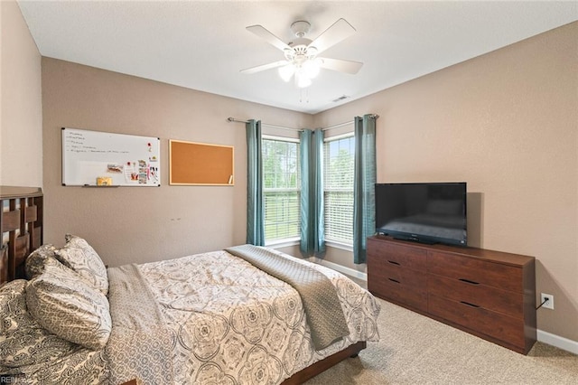 308 Queen Ct, Smithfield, VA 23430 - bedroom with carpet and a ceiling fan