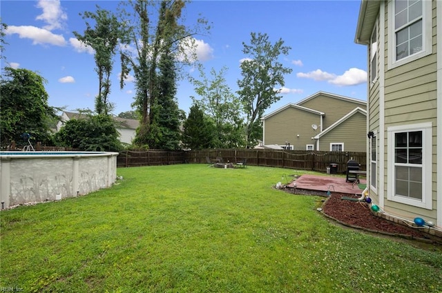 2559 Golden Maple Dr, Suffolk, VA 23434 - fenced backyard featuring a patio