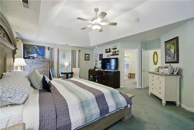 3644 Brannon Dr, Virginia Beach, VA 23456 - carpeted bedroom with a ceiling fan and a raised ceiling