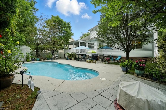3644 Brannon Dr, Virginia Beach, VA 23456 - view of swimming pool featuring a patio