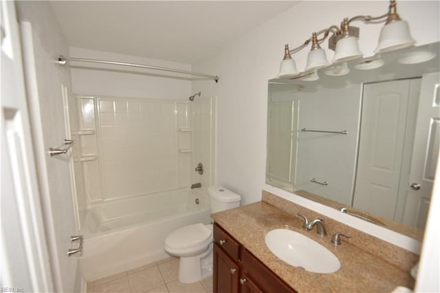 5668 Caxton Ct, Virginia Beach, VA 23462 - bathroom with vanity, tub / shower combination, and tile patterned flooring