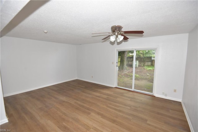 5668 Caxton Ct, Virginia Beach, VA 23462 - unfurnished room with a ceiling fan, a textured ceiling, and wood finished floors