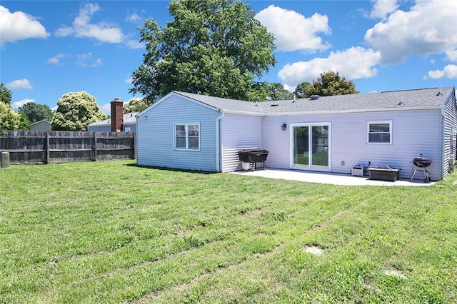 1256 Etworth Ln, Virginia Beach, VA 23464 - back of property featuring a patio and a fire pit