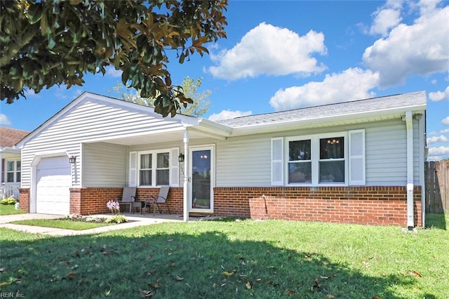 1256 Etworth Ln, Virginia Beach, VA 23464 - view of front of house featuring brick siding and an attached garage