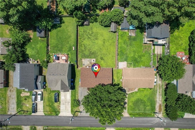 1505 Hawthorne Dr, Chesapeake, VA 23325 - aerial view of property and surrounding area featuring nearby suburban area