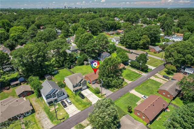 1505 Hawthorne Dr, Chesapeake, VA 23325 - aerial overview of property's location featuring nearby suburban area