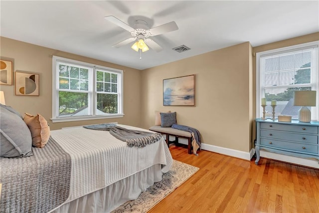 241 Sir Oliver Rd, Norfolk, VA 23505 - bedroom featuring light wood-style floors and a ceiling fan