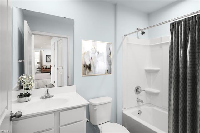 3617 Clyde St, Elizabeth City, NC 27909 - bathroom with shower / tub combo with curtain and vanity