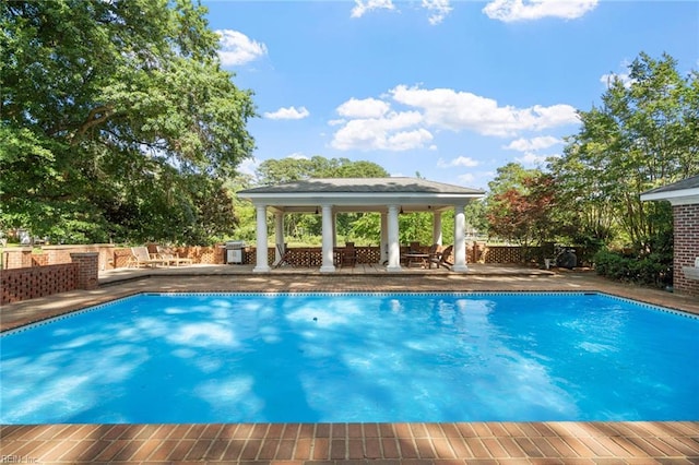 6070 Newport Pt, Norfolk, VA 23505 - view of swimming pool featuring a gazebo and a patio