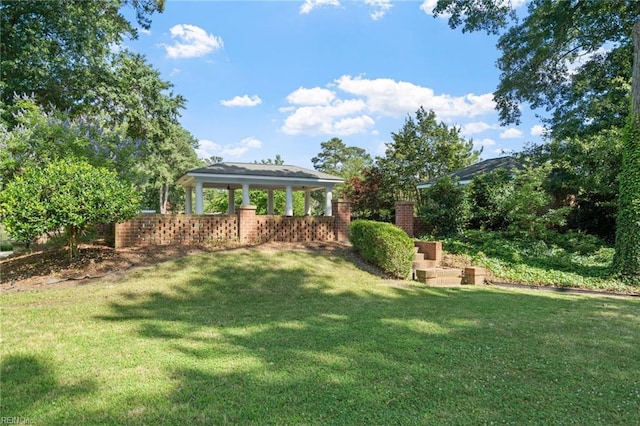 6070 Newport Pt, Norfolk, VA 23505 - view of green lawn featuring a gazebo