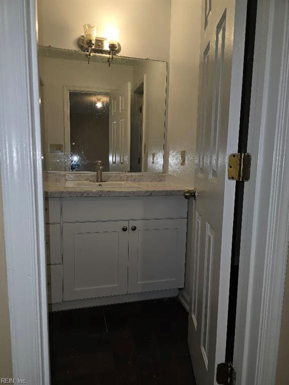 238 Susan Constant Dr, Newport News, VA 23608 - bathroom featuring vanity and tile patterned flooring
