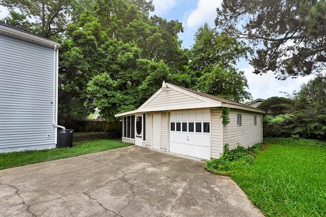 1332 Fishermans Rd, Norfolk, VA 23503 - detached garage featuring concrete driveway