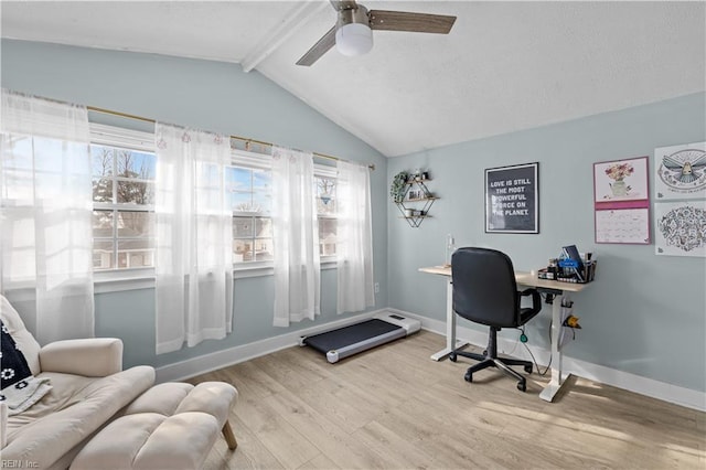 2320 Early St, Norfolk, VA 23513 - office area with wood finished floors and a ceiling fan