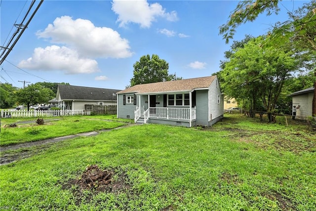 2214 Berkley Ave, Chesapeake, VA 23324 - view of front of house with covered porch and crawl space