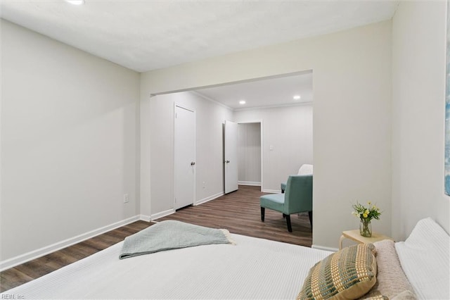 433 Queens Creek Rd, Williamsburg, VA 23185 - bedroom with wood finished floors, recessed lighting, and a closet