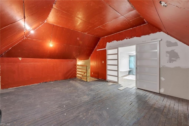 118 Saint James Ave, Suffolk, VA 23434 - bonus room featuring hardwood / wood-style flooring and vaulted ceiling