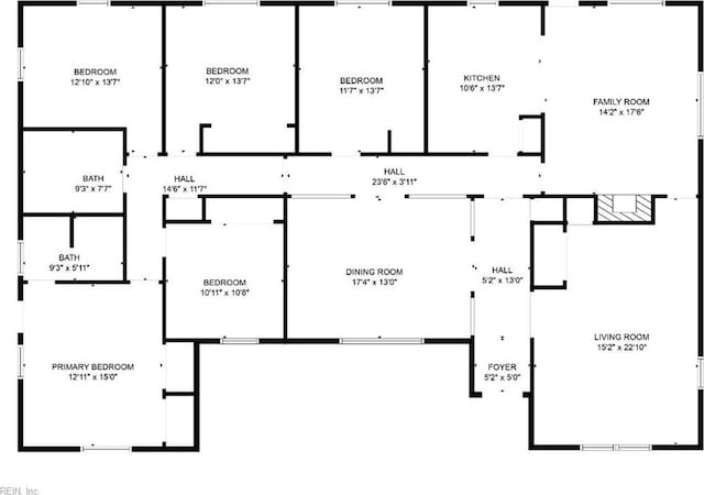 5309 S Palmyra Dr, Virginia Beach, VA 23462 - view of property floor plan