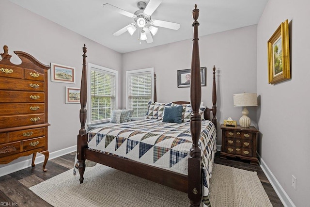 205 Napoli Ct, Chesapeake, VA 23322 - bedroom with wood finished floors and ceiling fan