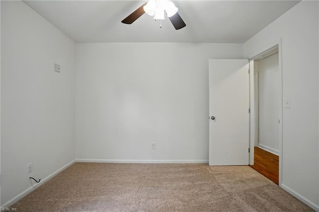 1207 Hazel Ave, Chesapeake, VA 23325 - empty room with light colored carpet and ceiling fan