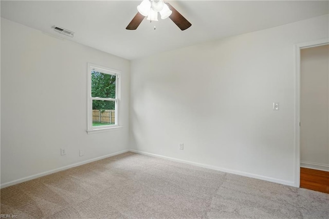 1207 Hazel Ave, Chesapeake, VA 23325 - spare room featuring ceiling fan and carpet floors