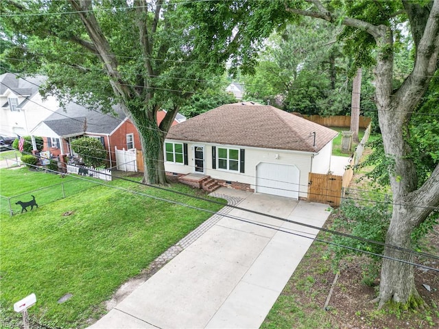 1207 Hazel Ave, Chesapeake, VA 23325 - view of front of house featuring an attached garage, a gate, and driveway