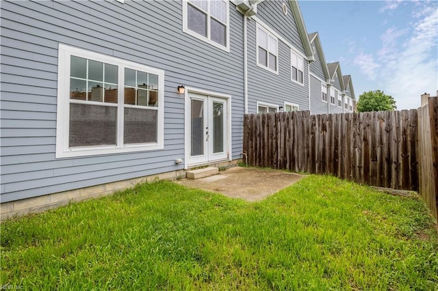222 Craftsman Cir, Suffolk, VA 23434 - view of yard with french doors