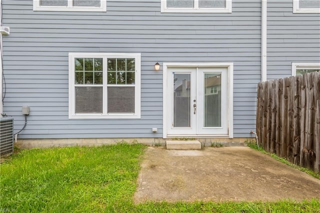 222 Craftsman Cir, Suffolk, VA 23434 - entrance to property featuring french doors and a patio