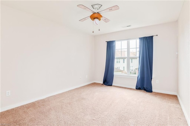 222 Craftsman Cir, Suffolk, VA 23434 - unfurnished room featuring light carpet and a ceiling fan