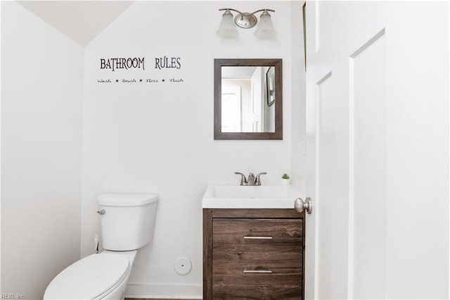 222 Craftsman Cir, Suffolk, VA 23434 - bathroom with vanity and lofted ceiling