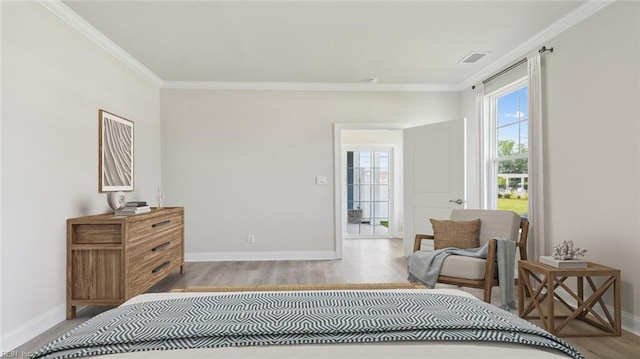 2017 Munro Ln, Chesapeake, VA 23322 - bedroom featuring crown molding and wood finished floors