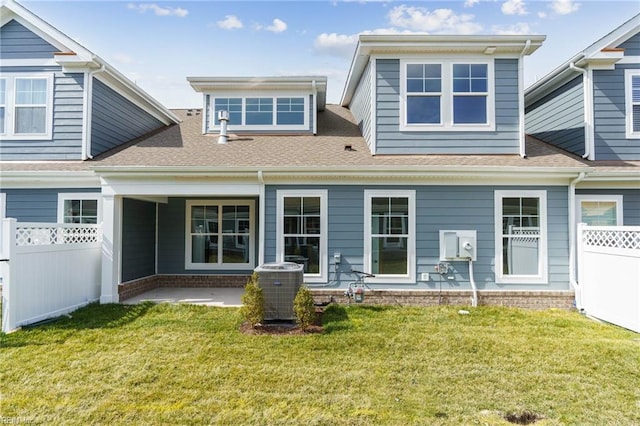 2017 Munro Ln, Chesapeake, VA 23322 - back of property featuring a patio and a shingled roof