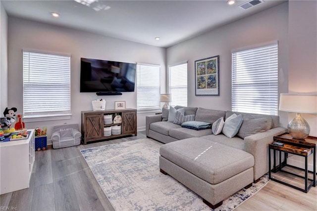 134 Fishermans Way, Poquoson, VA 23662 - living room with wood finished floors and recessed lighting