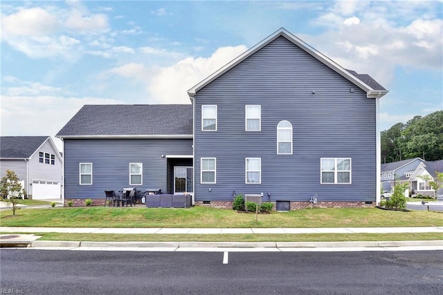 134 Fishermans Way, Poquoson, VA 23662 - view of home's exterior with an outdoor hangout area and a yard