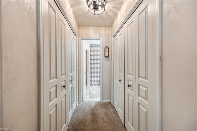 6729 Hampton Roads Pkwy Unit D, Suffolk, VA 23435 - hall featuring carpet floors and baseboards