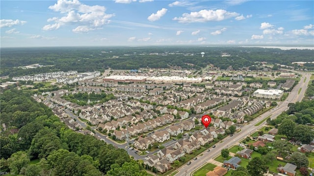 6729 Hampton Roads Pkwy Unit D, Suffolk, VA 23435 - aerial view of property's location with nearby suburban area