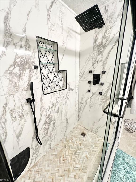 969 Westerly Trl, Virginia Beach, VA 23464 - full bathroom with a marble finish shower