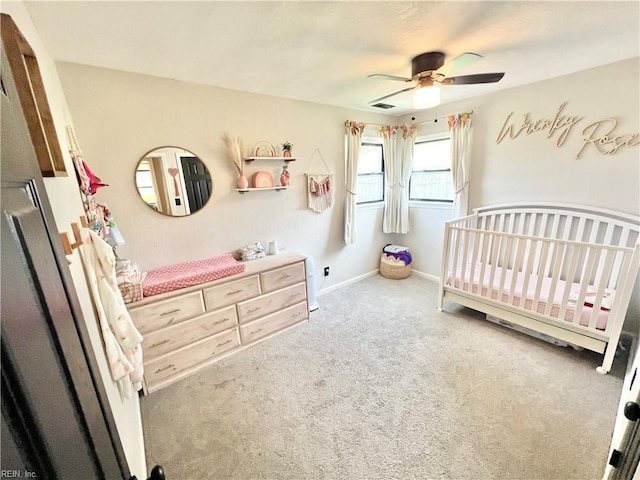 969 Westerly Trl, Virginia Beach, VA 23464 - carpeted bedroom with a nursery area and ceiling fan